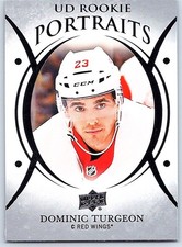 2018-19 Upper Deck UD Portraits Dominic Turgeon RC Detroit Red Wings #P-68