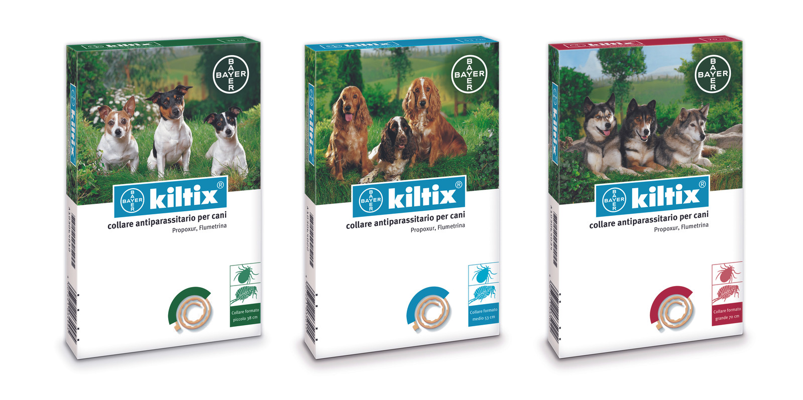 Bayer COLLARE ANTIPARASSITARIO PER CANI KILTIX (cm. 53) medio