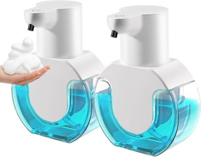 VZZNN 2 Pack Automatic Foaming Soap Dispenser 14.2oz/420ML Touchless Automatic F