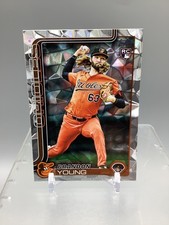 2025 Topps Update Baseball #US97 Brandon Young Diamante Parallel Rookie Card. rookie card picture
