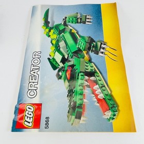 LEGO CREATOR: Ferocious Creatures Set 5868 w/ Instruction Manuals Assembled