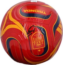 Gavi Spain National Team Autographed Red Soccer Ball