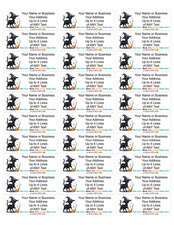 30 Personalized Halloween Witch Black Cat Address Labels Custom Stickers