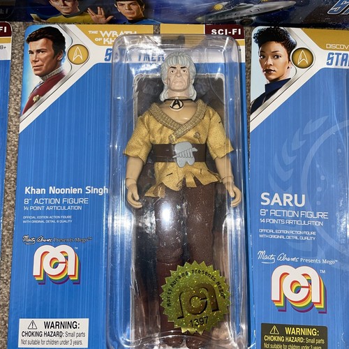 Mego Star Trek Spock 8” Figura Set de Regalo Marty Kirk Saru Uhura Kahn - Imagen 4 de 10