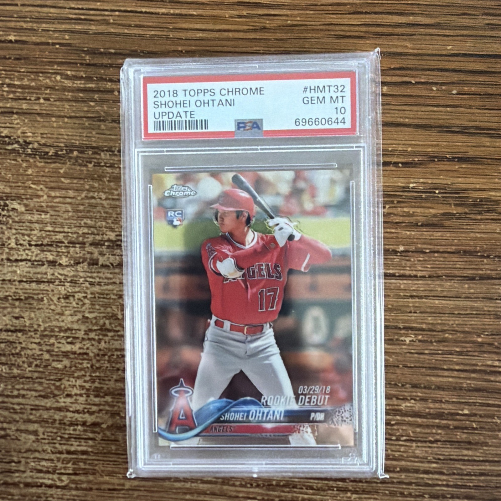2018 Topps Chrome Update - Rookie Debut Shohei Ohtani #HMT32 (RC) PSA 10 $0 ship