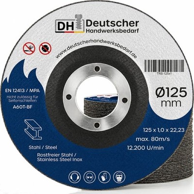 Trennscheibe 125mm für Inox Edelstahl/Blech/Metall - 1mm Flexscheibe / 22,2mm