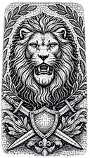 10 ozt 999 Fine Silver Art Bar - Crest of the Lion - ADAMO 73.72 per troy oz