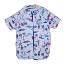 Tommy Bahama Kids Beach Cover Multi-Color Palmtree Terry Cloth Size L/xl 7-12