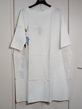 mizuiroind Floral Print Dress White Cotton Free Size Excellent Condition
