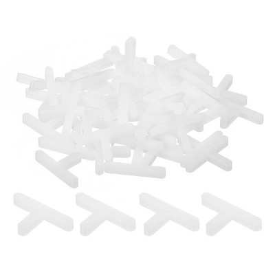300Pcs Wall Floor Tile Plastic T Shape Spacers Tiling Tools 3mm 1/8'' White
