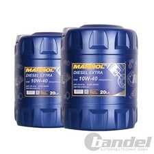 2x20 LITER SAE 10W-40 MOTOR&Ouml;L &Ouml;L MANNOL DIESEL EXTRA