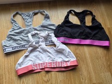 Superdry Size 16 UK Womens Bralette Sports Bra bundle of 3