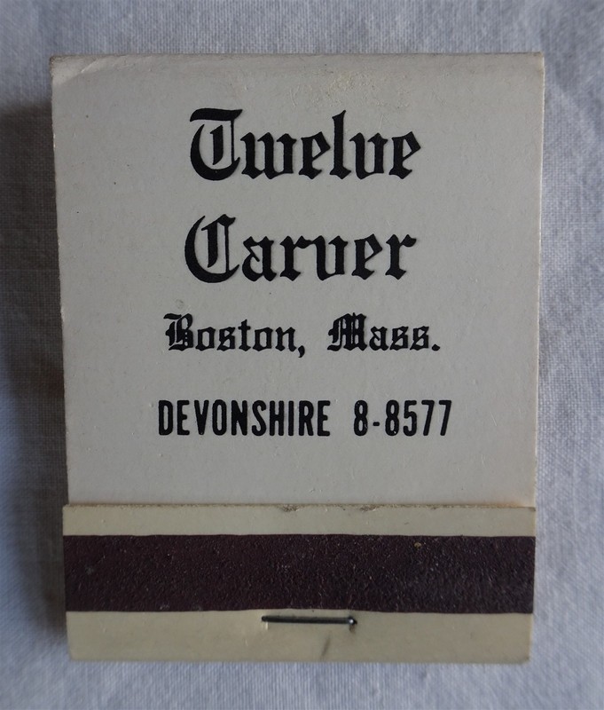 Vintage Unstruck Matchbook, Twelve (12) Carver, Bar Lounge, Boston, Gay, LGBTQ