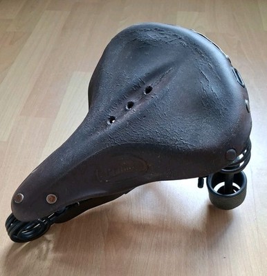 Lepper Primus Ledersattel, Fahrradsattel, Sattel für Oldtimer Fahrrad Hollandrad