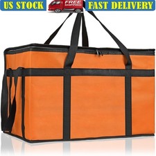 Insulated Food Delivery Bag Hot Cold Transport Reusable Water Resistant New