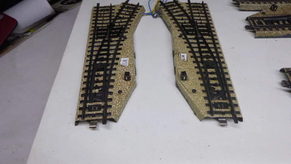 Märklin H0 Bundle 6 Pieces, M Track, Points, Remnants of Colour, Good Condition -#2128 - Image 4 of 4