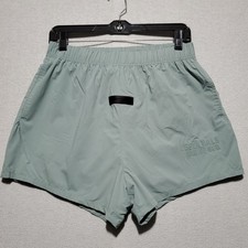 Essentials Fear Of God Shorts Mens Small Spell Out Nylon Green Volley Gym Train
