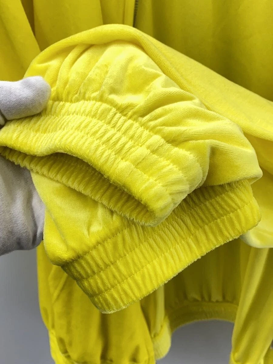 Felpa con cappuccio e zip BALENCIAGA XXL YLW giallo agrumi usata