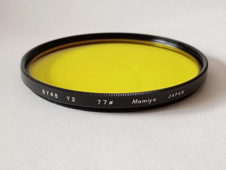 MAMIYA 77mm Y2 deep yellow Filter E 77 For professional Black And White - Image 1 of 4