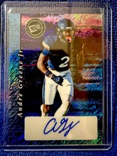 ANDRE GREENE Jr. 2024 LEAF COLLECTIVE PRESS PASS BLUE ROOKIE AUTO CARD RC SP /20