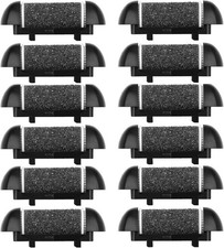 12 Pack Replacement Refill Rollers for Electric Foot File Callus Remover Pedicur