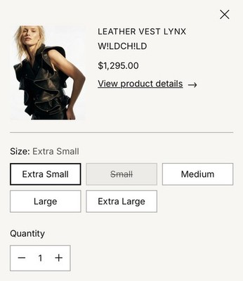 W!LDCH!LD NYC Lynx Women's ruffled Vest Medium - Only worn once