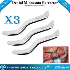 Cheek Retractors Minnesota Surgical Dental Instruments German Grade 3 Pcs