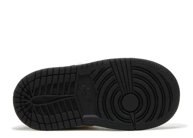 Air Jordan Jordan 1 Mid TD 黑色金属金色 - 白色婴儿 - 儿童 - 运动鞋 — 第 4/4 张图片