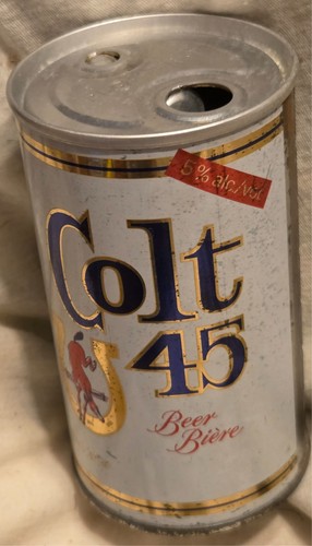 Colt 45 Beer Can - Canada - 341 ml - 12 OZ - Button Top - Punch Top @1976