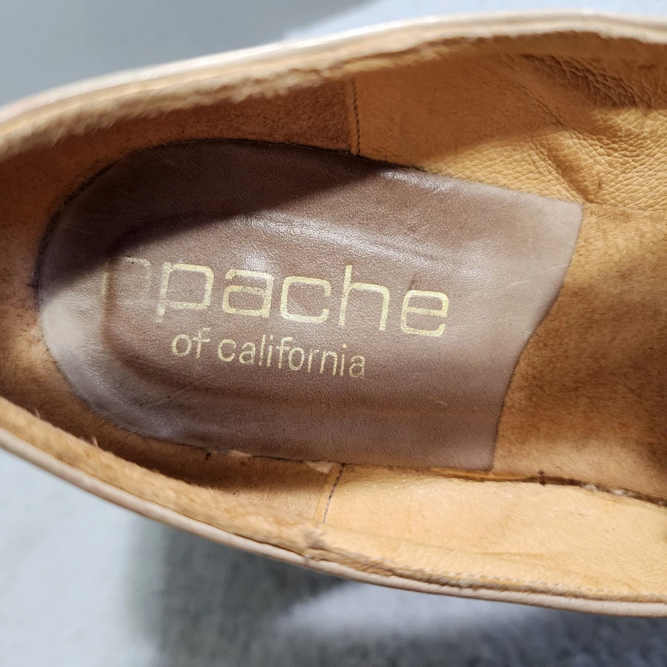 Apache of California Womens Leather Slip On Dress Shoes Size 6 Beige Bow - Image 4 of 4