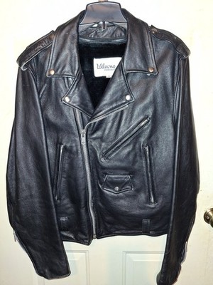 80s Vintage Wilsons Leather Motorcycle Jacket
