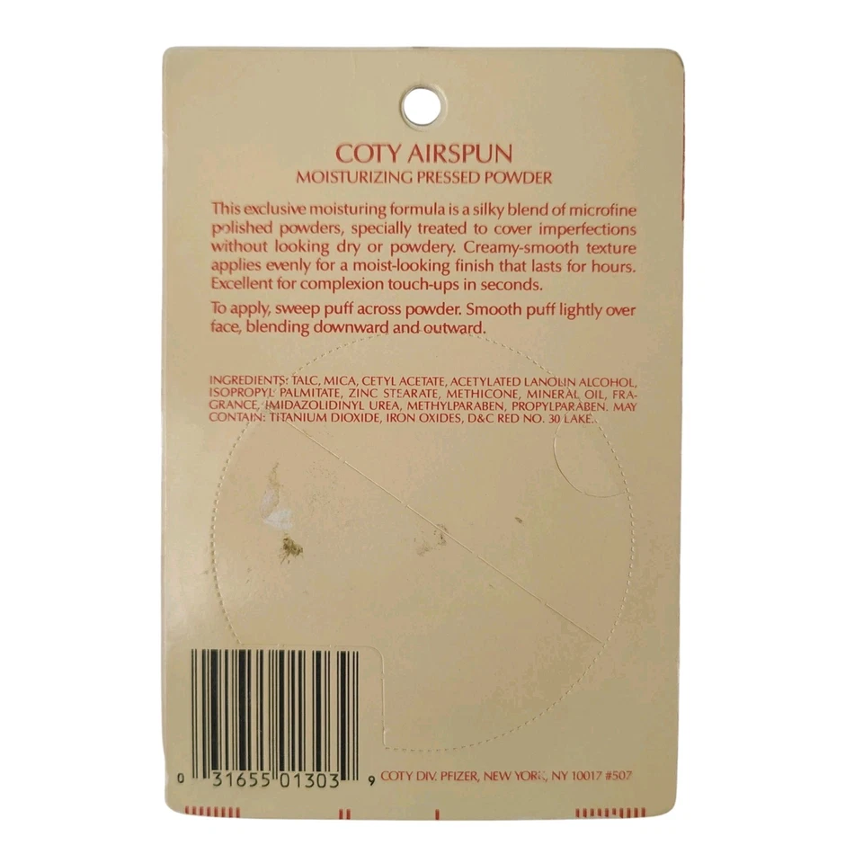 Polvo prensado hidratante COTY Airspun beige apagado de colección 0,4 oz. Foto 2 de 3