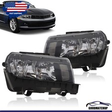 Pair Right Left Headlights Light Bulbs For Chevy Chevrolet Camaro 2014 2015