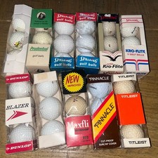 Sleeves Of Vintage Golf Balls 33 Total - Spalding, Pinnacle, Kro-Flite More