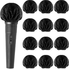 60 Pcs Disposable Microphone Covers Non-Woven Handheld Microphone Windscreen ...