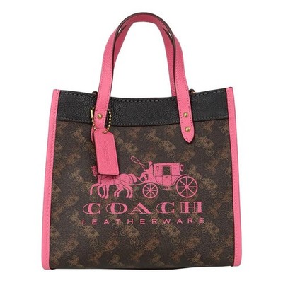 Coach Damen Tasche Mehrfarbig Leder Handtasche Ledertasche Klein