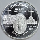 2019 1oz .999 Silver Medjugorje Queen of Peace Miraculous Round in a Capsule