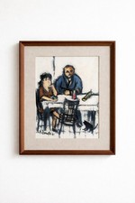 GIOVANNI ZANETTI - SCUOLA ROMANA - OPERA STORICA - ARCHIVIOLUCE - OLIO DEL  '61