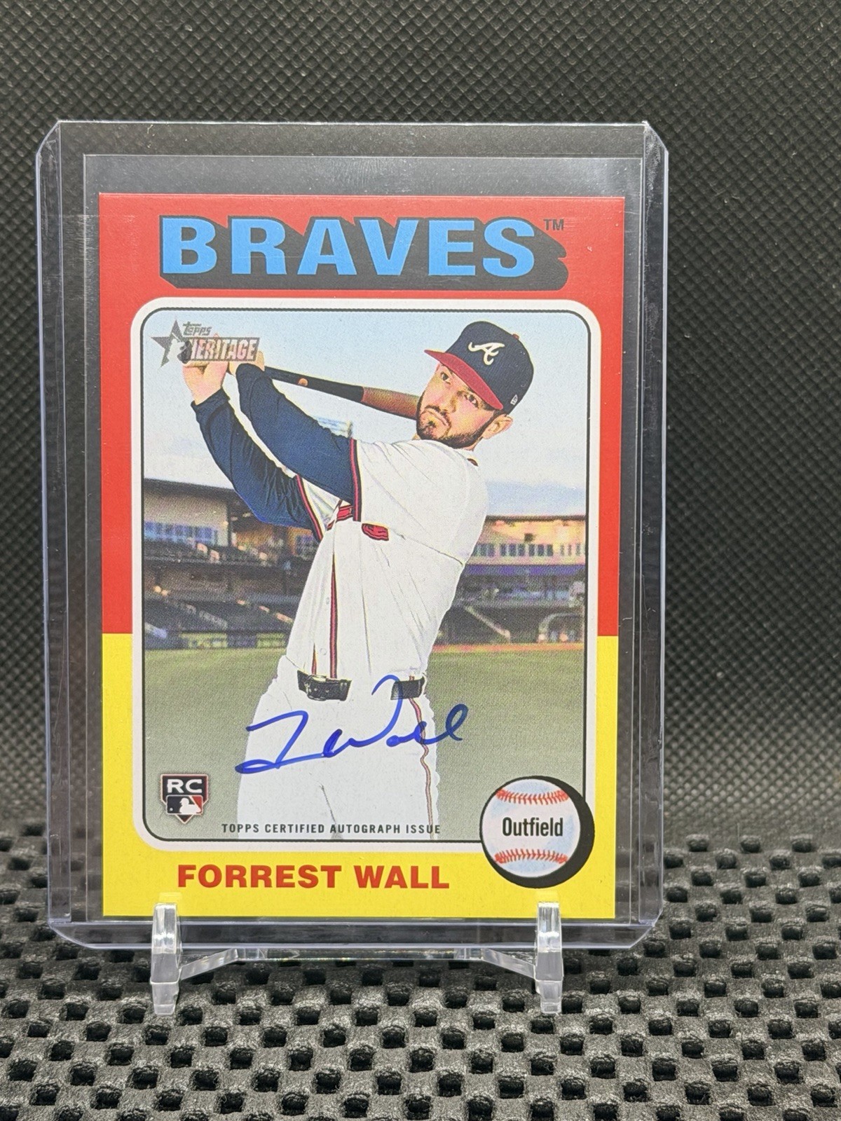 Forrest Wall RC 2024 Topps Heritage Real One Auto  #ROA-FW Braves