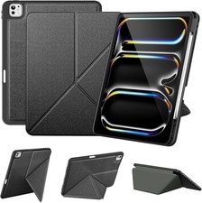 Case for iPad Pro 13 Inch M5/M4 2025/2024, Origami Case with Multi Angle Stand