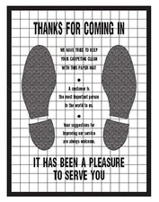 Plastic Coated Disposable Automotive Floor Mats Case of 500