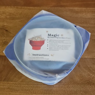 Magic Microwave Popcorn Maker Popper - Proper Popper BLUE - Brand New