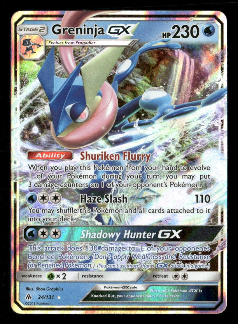 Greninja GX - 24/131 - Ultra Rare - Forbidden Light - Pokemon Card - NM/M