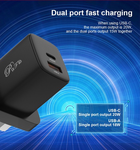 Cargador Rápido Para IPHONE 16e 16 15 Pro Max Plus 20W Pared Cargar Pd Plug - Imagen 4 de 21