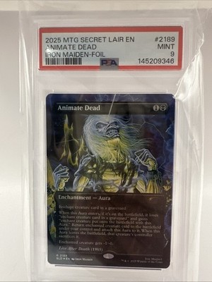2025 MTG SECRET LAIR DROP 2189 ANIMATE DEAD IRON MAIDEN: ALBUM ART