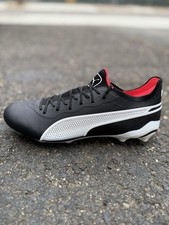 Puma King Ultimate FG/AG Men  s Leather Soccer Cleats Black 107563-01