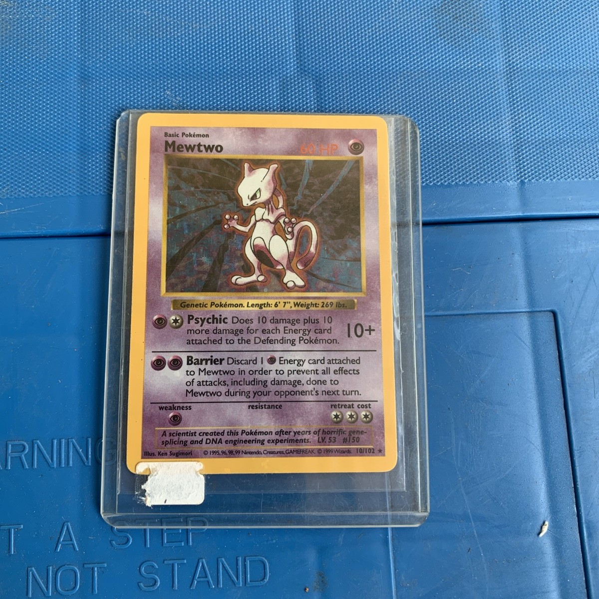 1995 mewtwo pokemon card 1995 Pokemon Mewtwo Holo Base Set 10/102 Rare