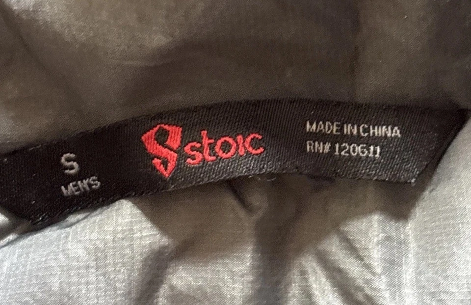 Chaqueta aislante Stoic Ski Snowboarding para hombre pequeña negra Foto 3 de 4