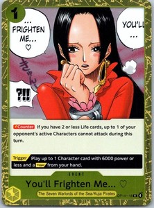 You'll Frighten Me... OP14-118 The Azure Sea's Seven Rare Foil