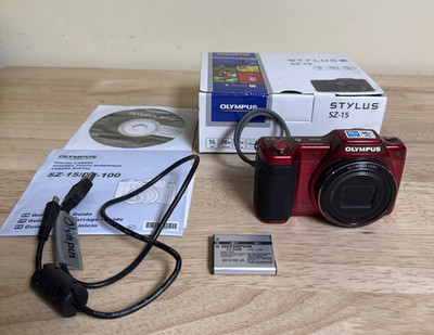 Olympus Stylus SZ-15 16MP 24x Optical Zoom Digital Camera